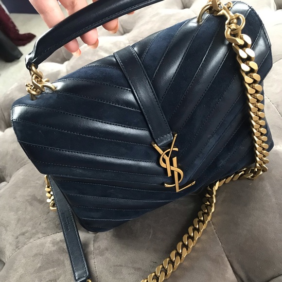 🚫⛔️SOLD⛔️SAINT LAURENT Chevron Medium College bag - Picture 3 of 8
